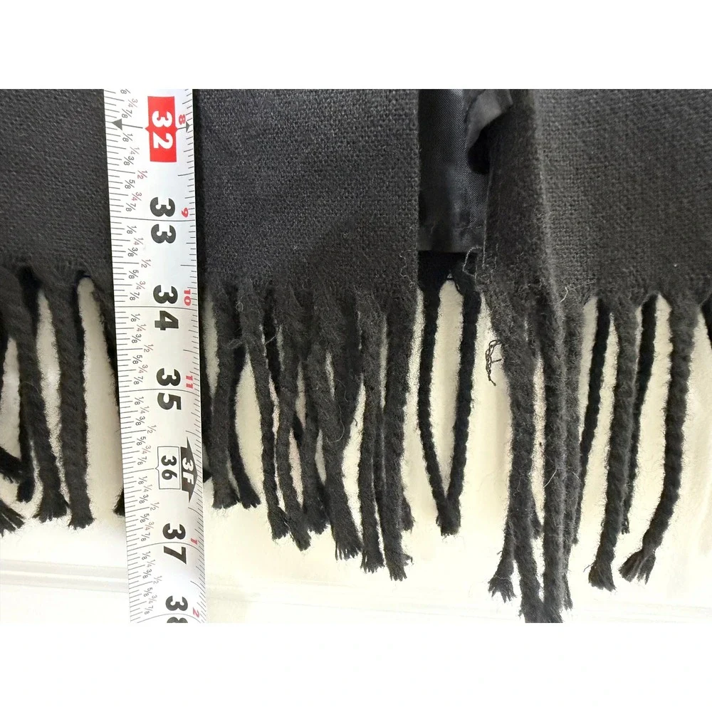 Vintage Michele Wool Blend Fringe Maxi Skirt Southwestern Western Size 14
